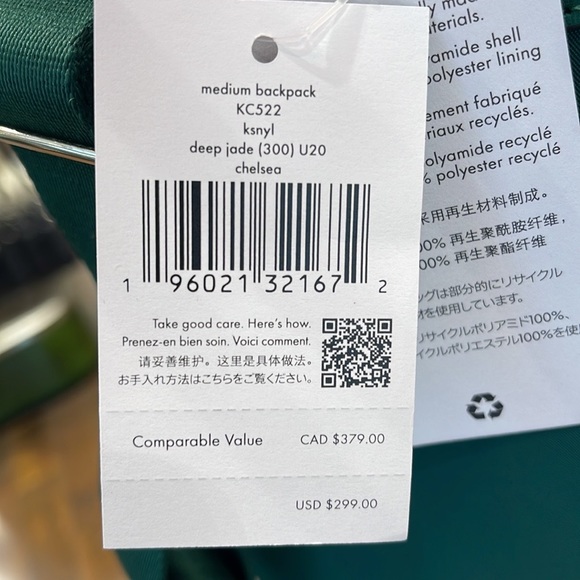 Kate Spade Chelsea Nylon Medium Backpack
Deep Jade
NWT - Picture 6 of 16